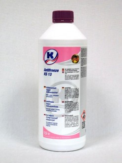 (1.5 L) Антифриз (розовый / фиолетовый) (концентрат) (морозоустойчивость в соотношении 1:1 -35°C) KS 13