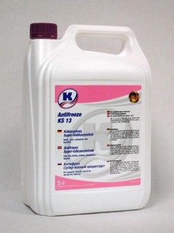 (5 L) Антифриз (розовый / фиолетовый) (концентрат) (морозоустойчивость в соотношении 1:1 -35°C) KS 13
