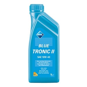 Blue Tronic II SAE 10W-40 VW 501 01/505 00; MB 229.3  ACEA A3/B4; API SP